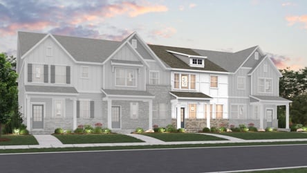 A large white house.