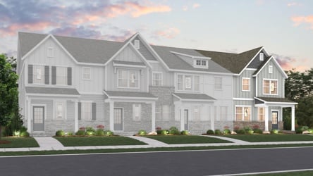 A large white house.