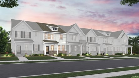 A large house with a driveway.