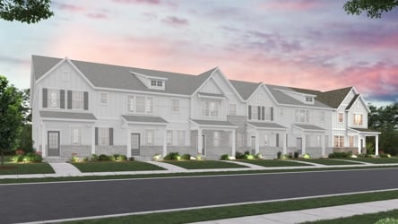 A large white house.