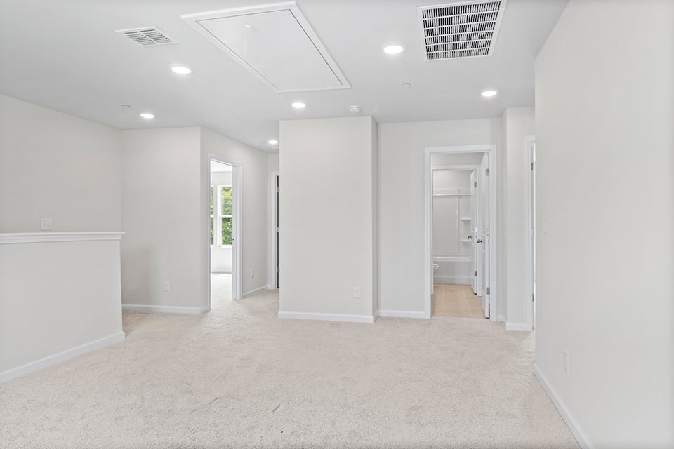 A room with white walls.