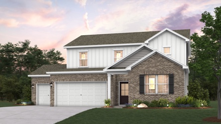 A house with a garage.