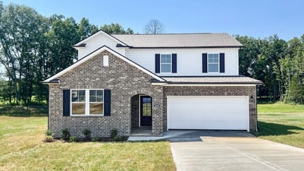A house with a garage.