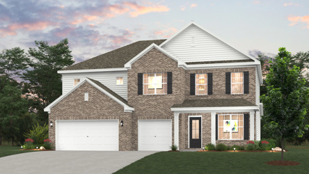 A house with a garage.