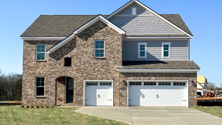 A large brick house.