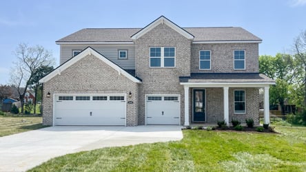 A house with a garage.