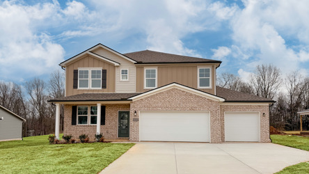 A house with a garage.