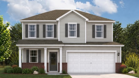 A house with a garage.