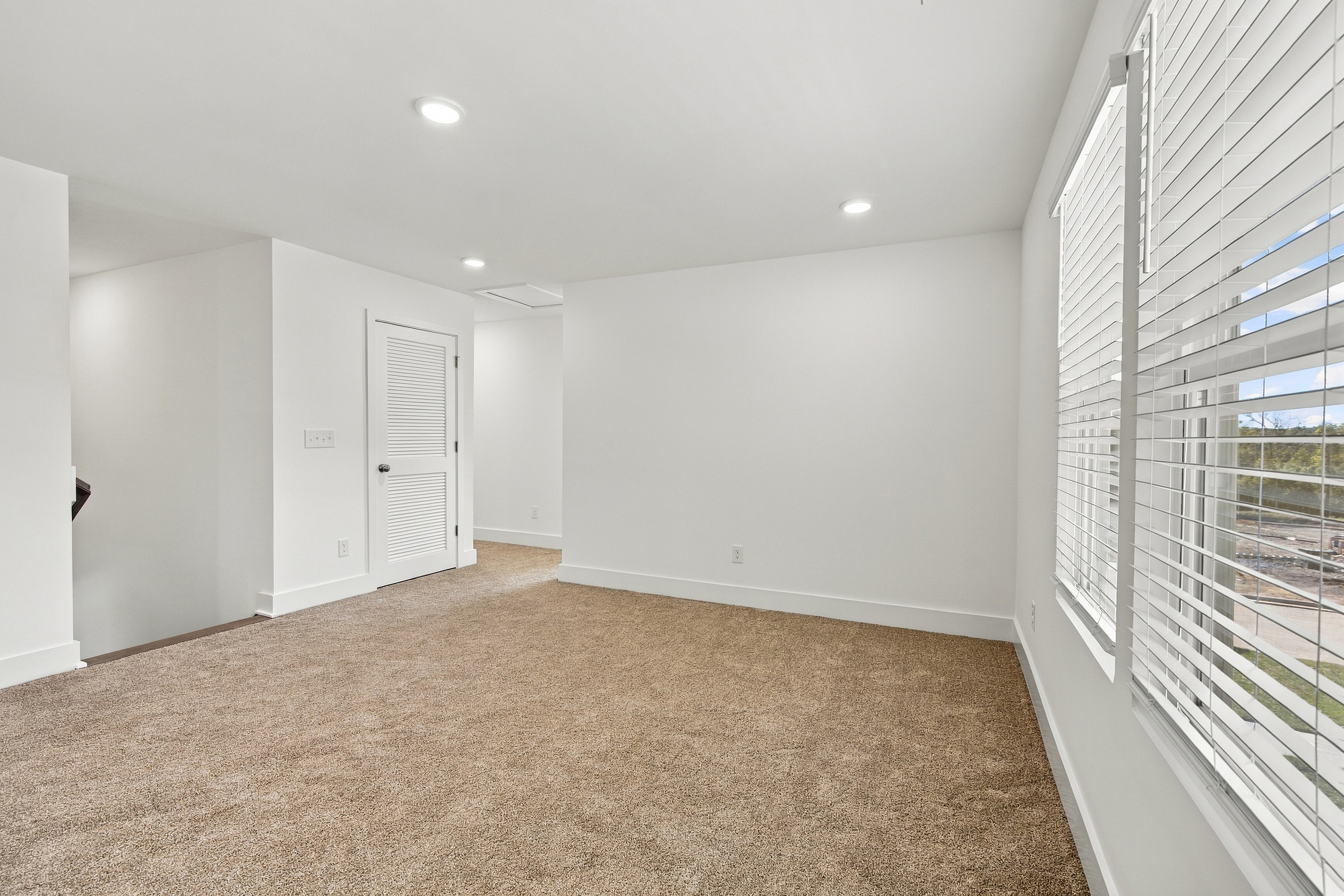 A room with white walls.