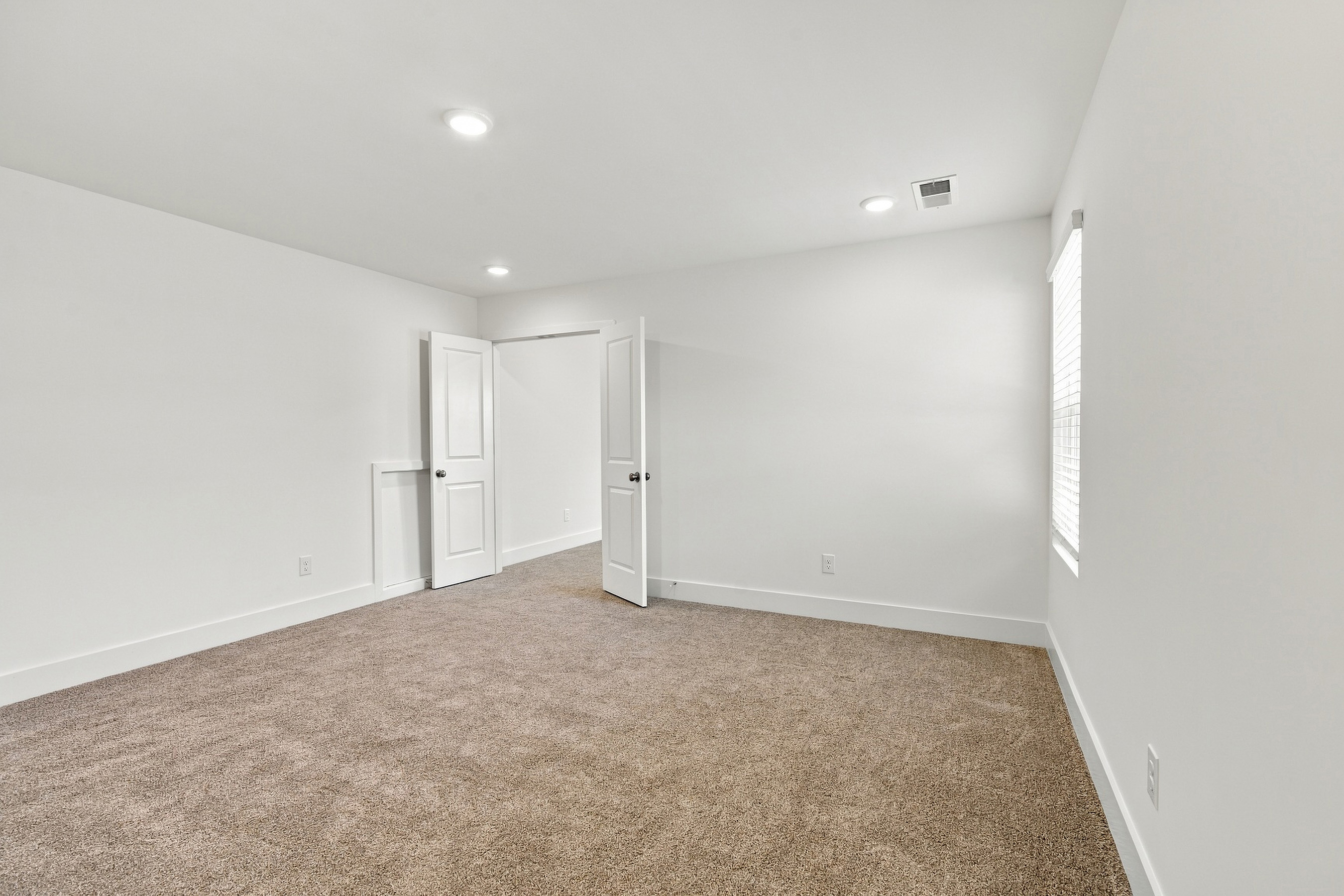 A room with white walls.
