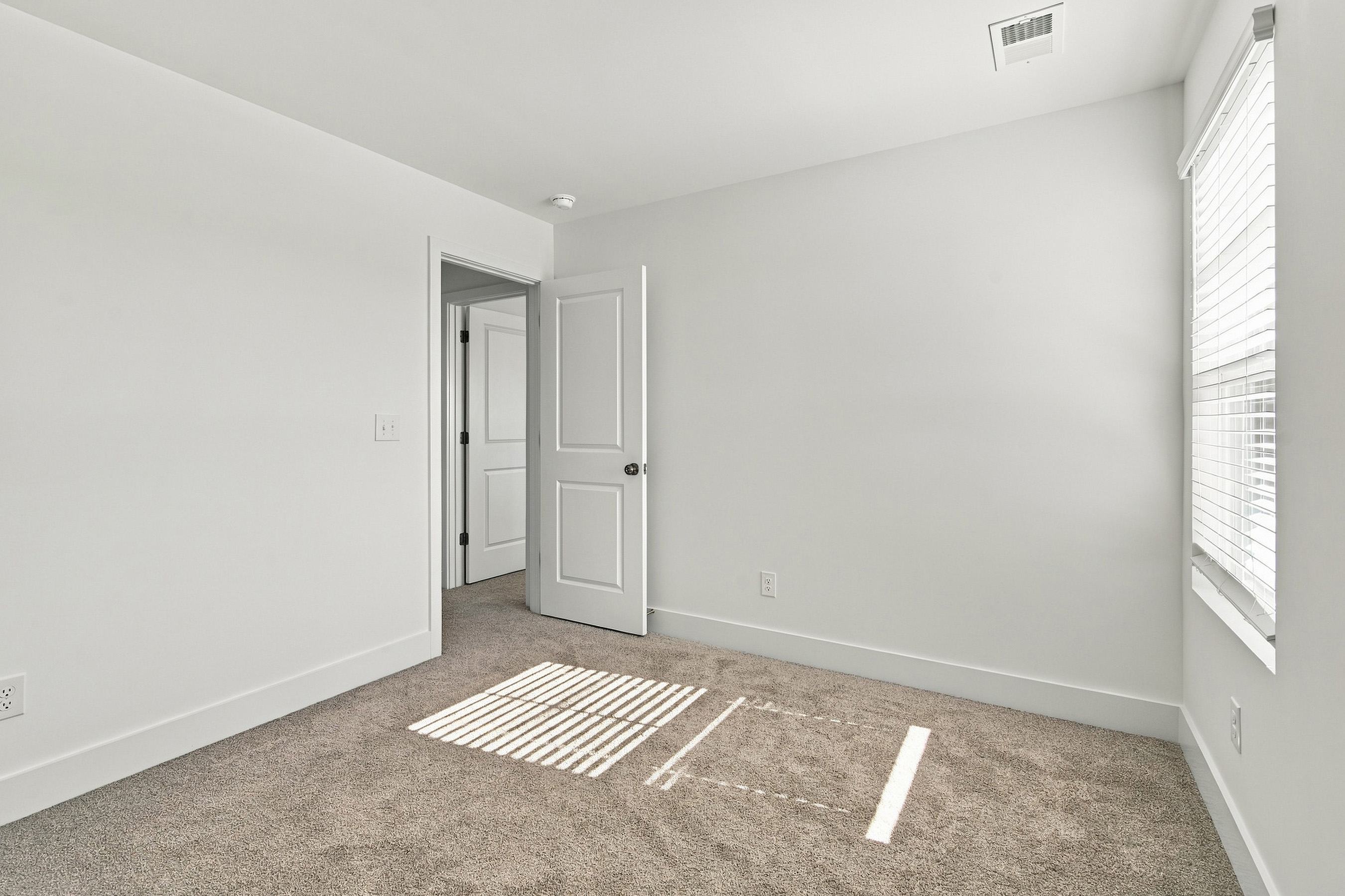 A room with white walls.