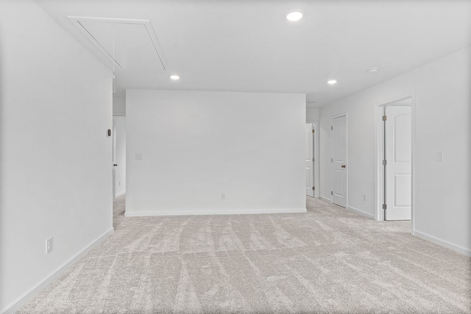 A room with white walls.