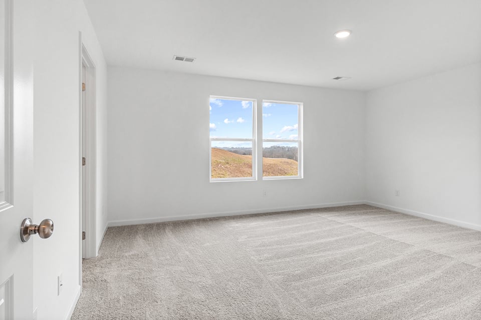 A room with a window.