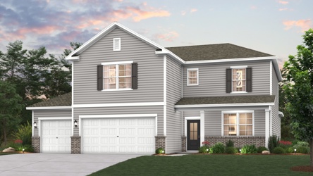 A house with a garage.