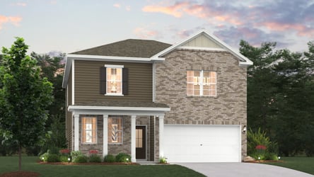 A house with a garage.