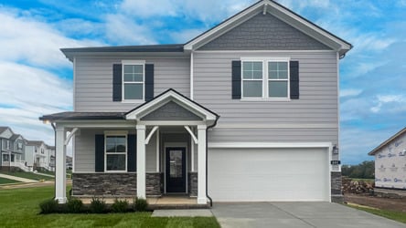A house with a garage.