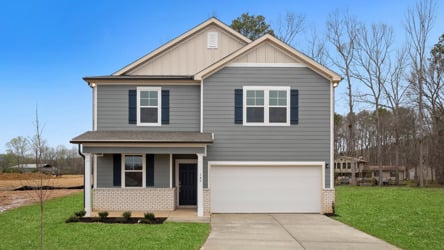 A house with a garage.