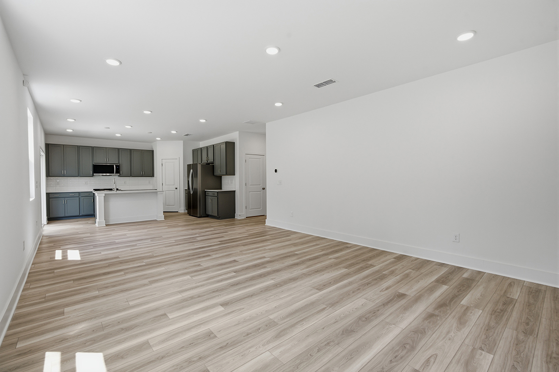 A large empty kitchen.