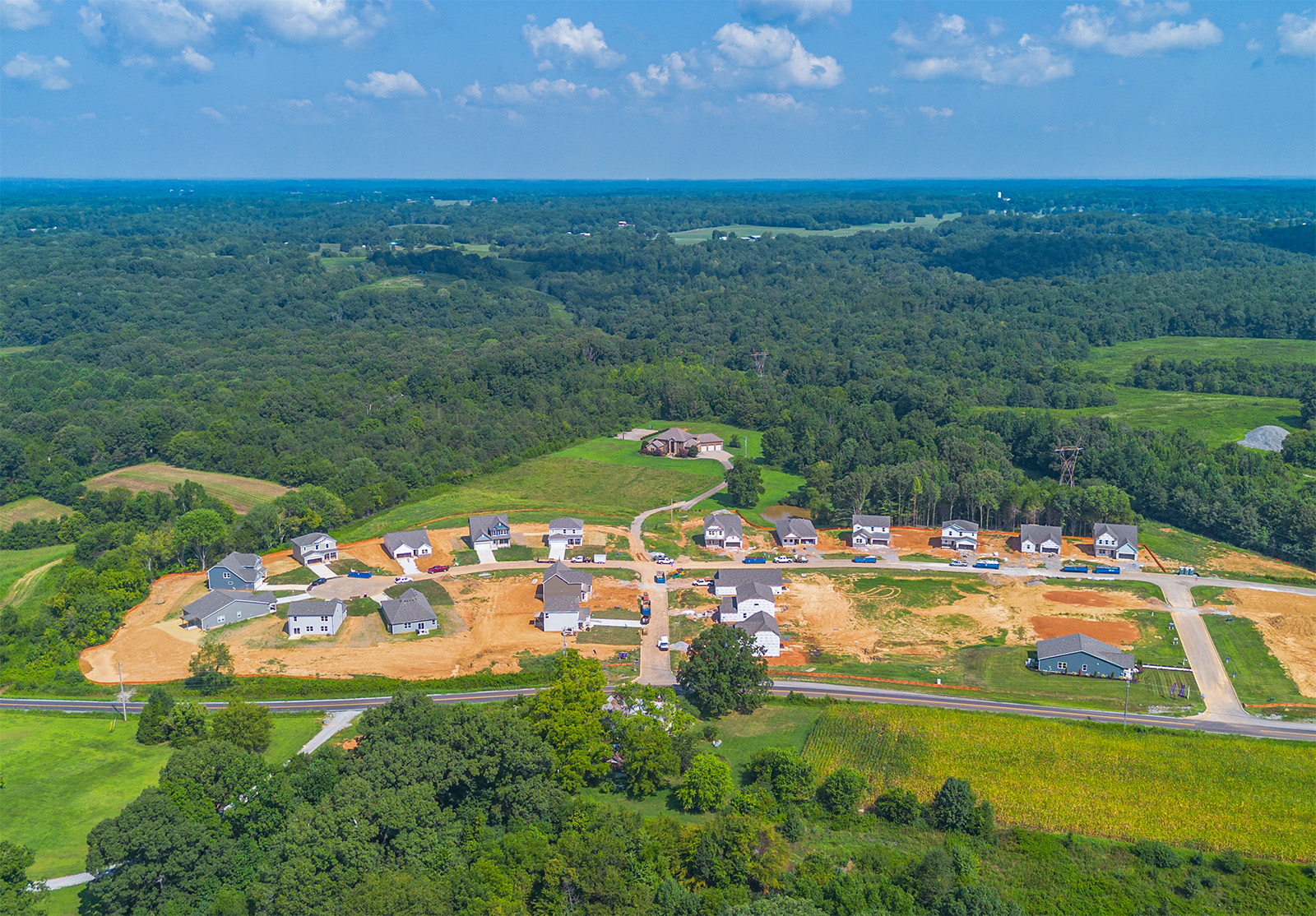A small town in the countryside.