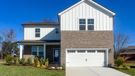 A house with a garage.