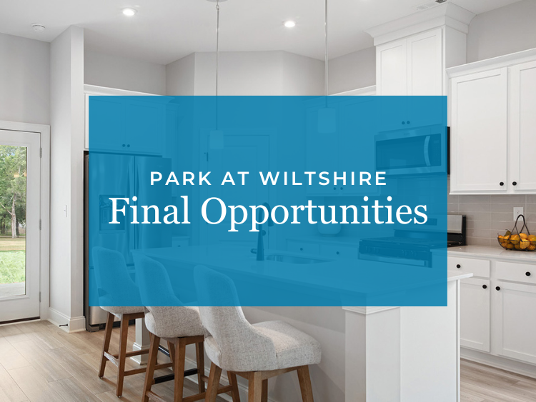 A kitchen with a blue wall.