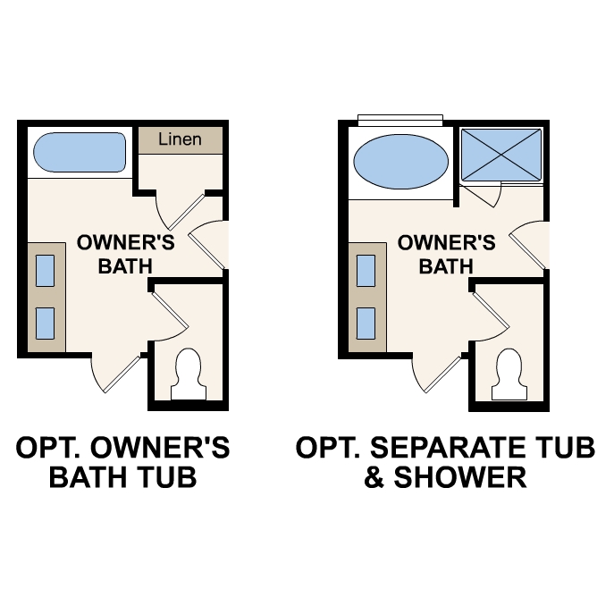 Champlain plan, first floor options