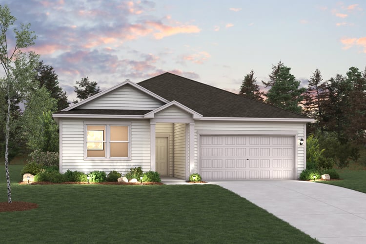 Geneva plan, elevation A with no massonry