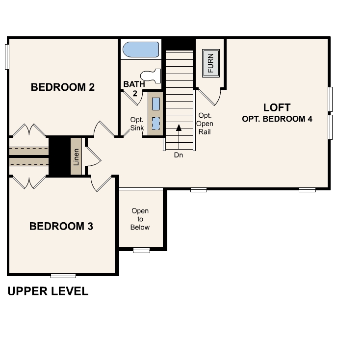 Lassen plan, second floor