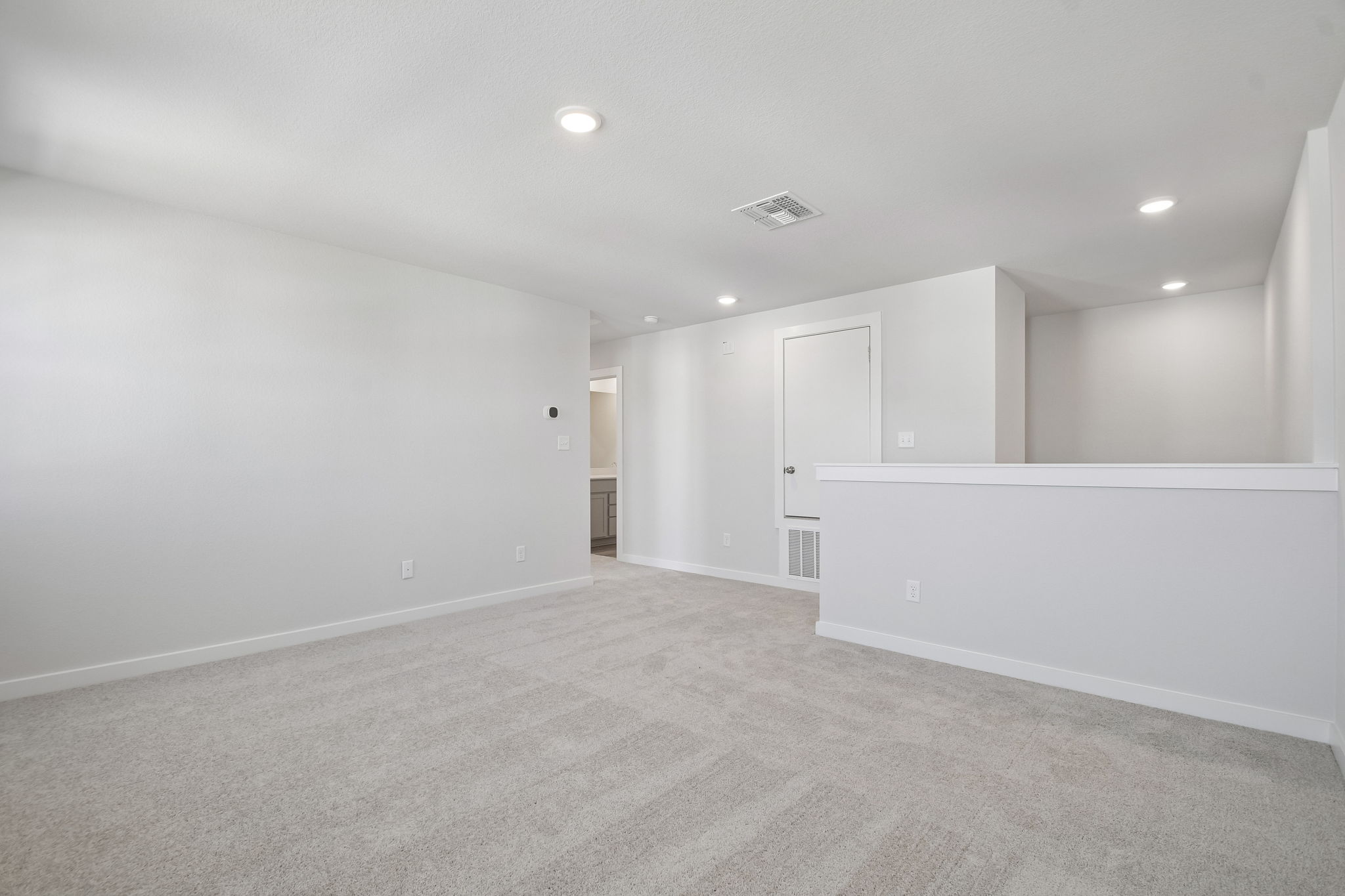 A room with white walls.