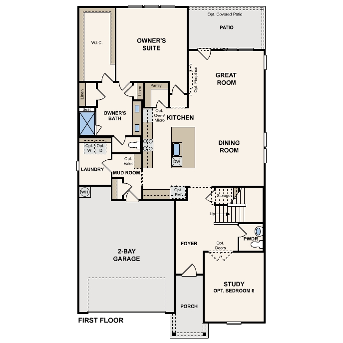 mesa plan, first floor