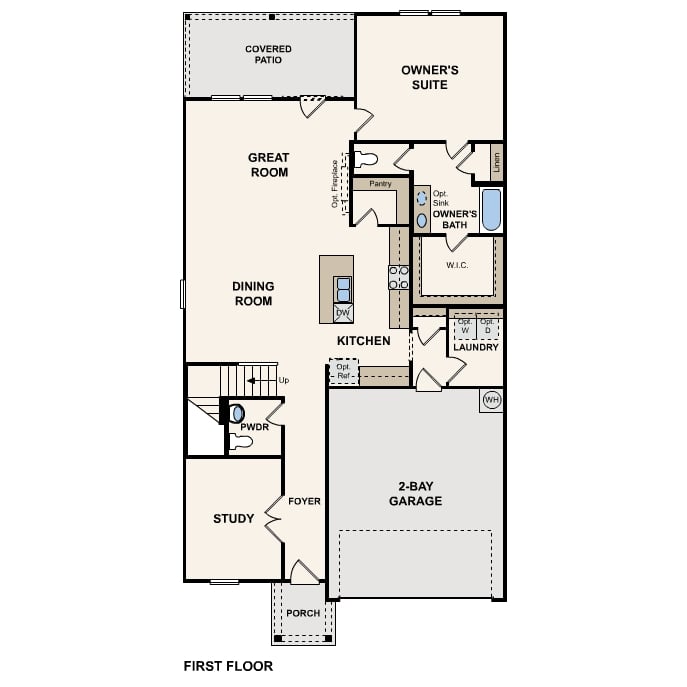 Paige plan, first floor