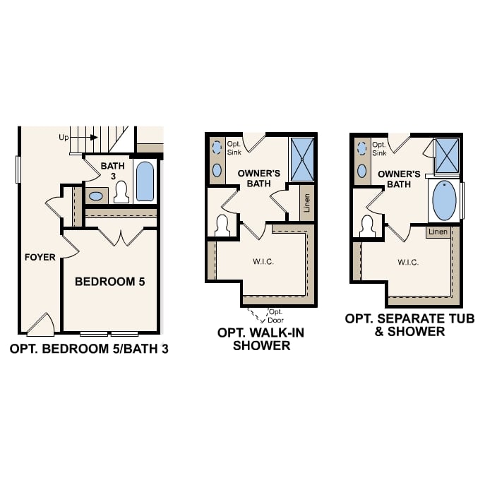 Primrose plan, first floor options