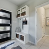  Hamilton plan foyer and built-in dropzone for Eastwood at Sonterra in Jarrell, TX by Century Communities
