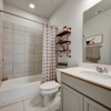 Hamilton plan hall bathroom for Eastwood at Sonterra in Jarrell, TX by Century Communities