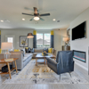 Santiago plan great room and breakfast area from Eastwood at Sonterra in Jarrell, TX by Century Communities