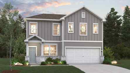 A house with a garage.