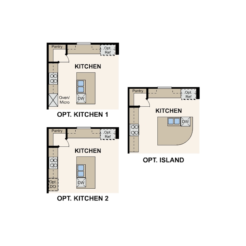 Walnut floor plan, first floor options