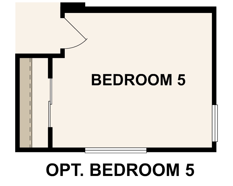 Bandera floor plan, second floor options  