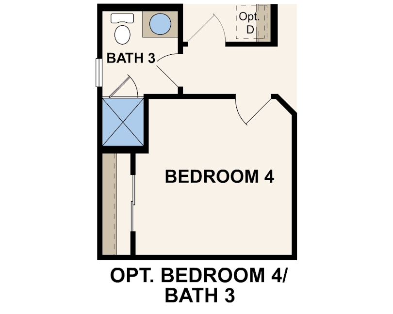 Llano floor plan, first floor options