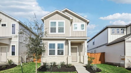 A house with a front yard.