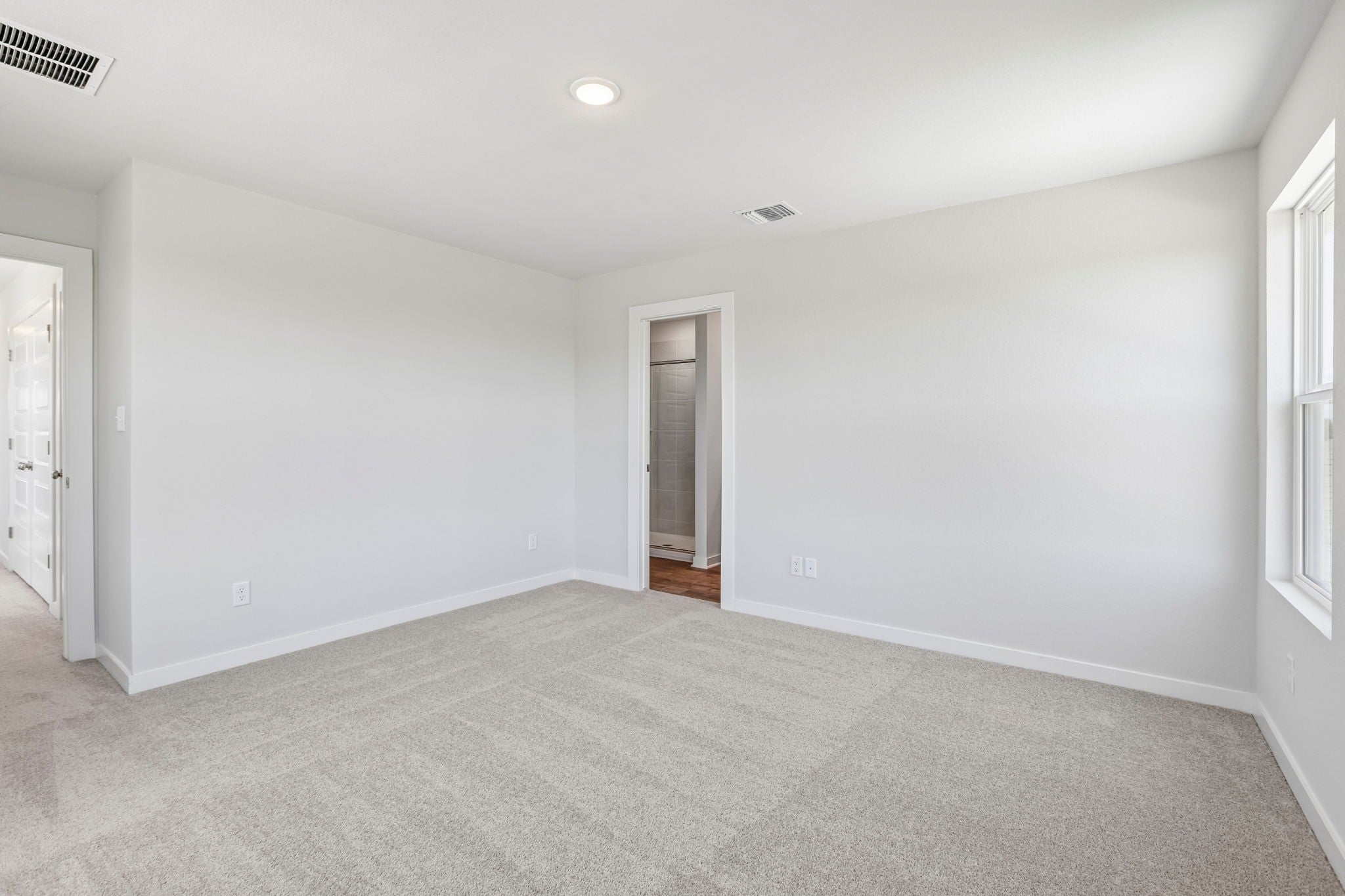 A room with white walls.