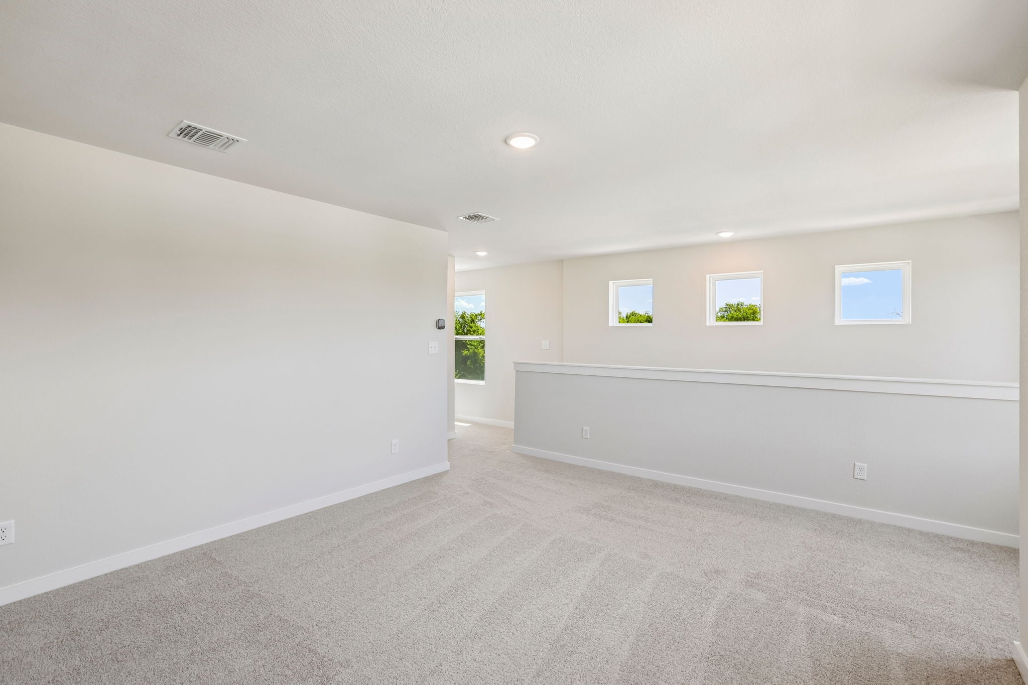 A room with white walls.