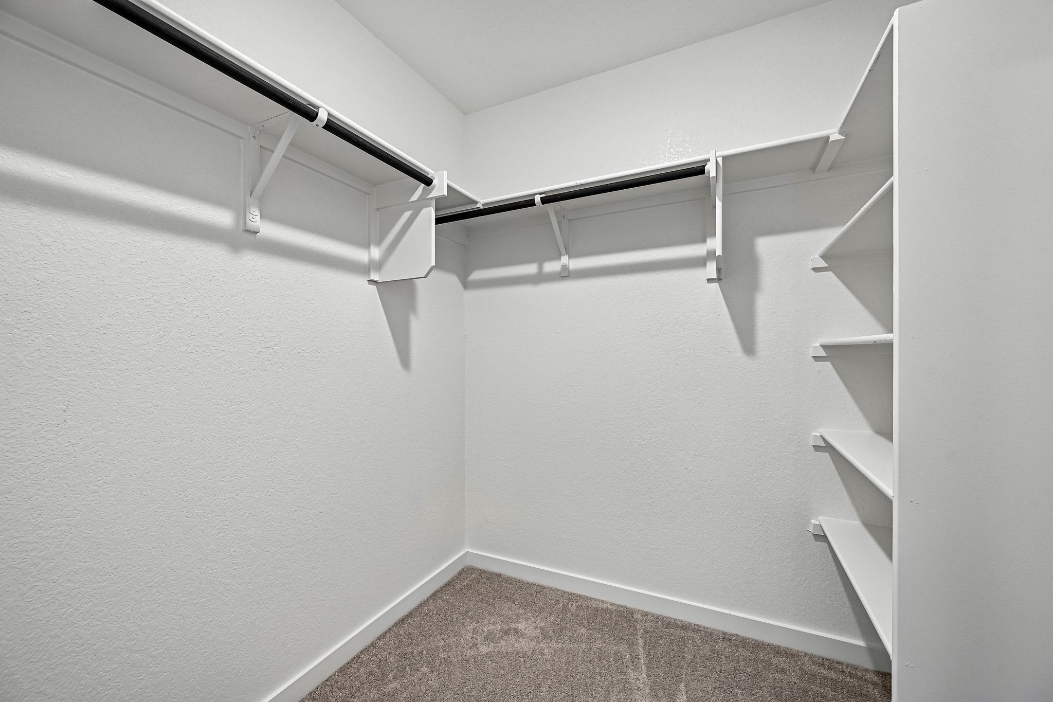 A staircase in a room.