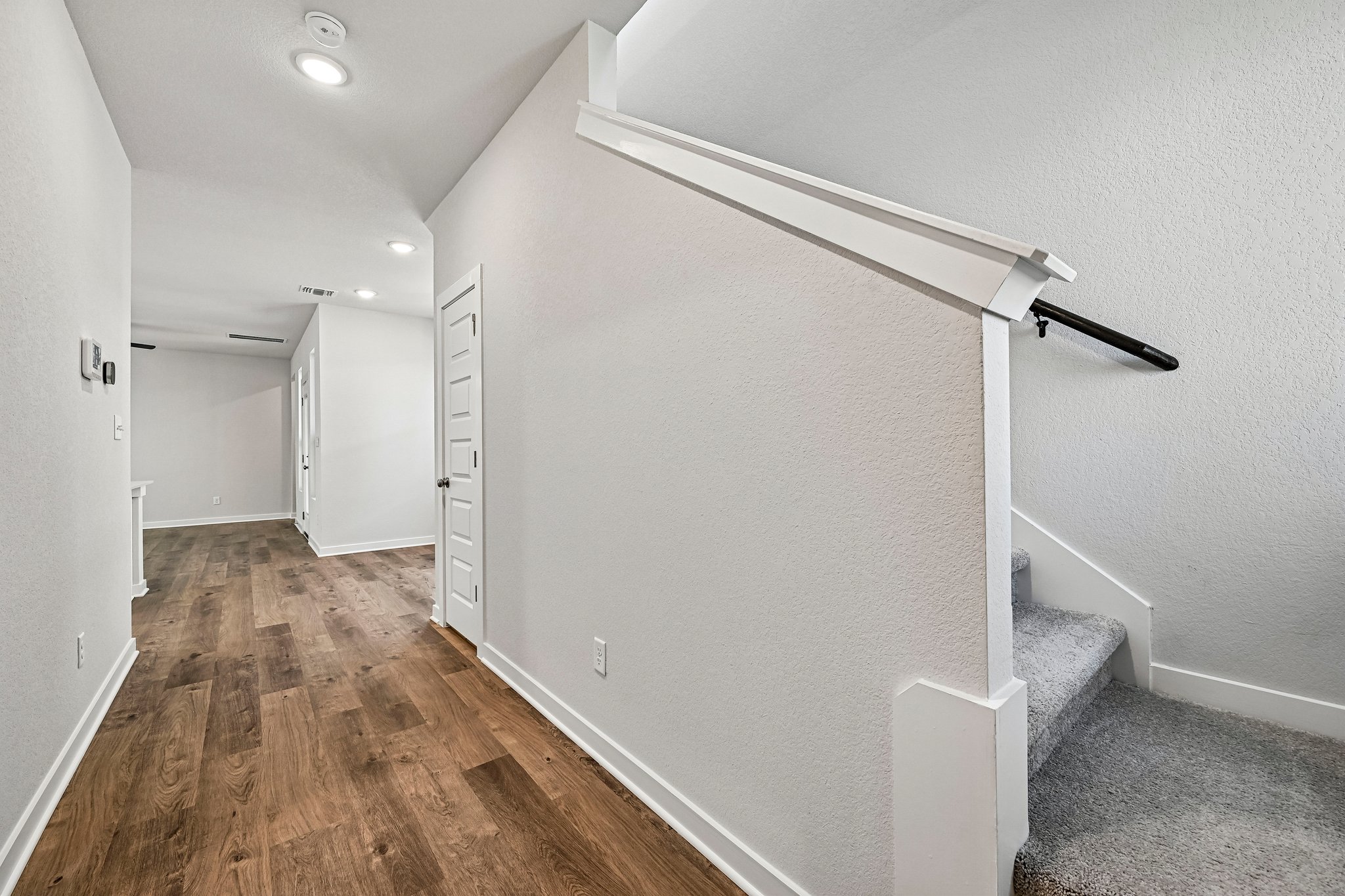 A room with white walls.