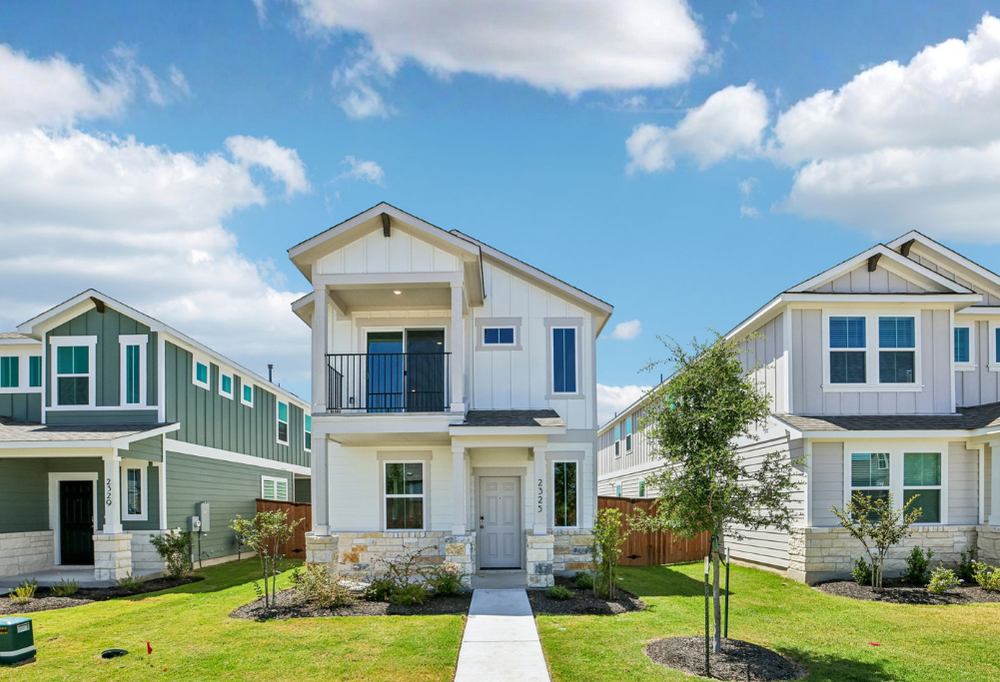 A row of houses.