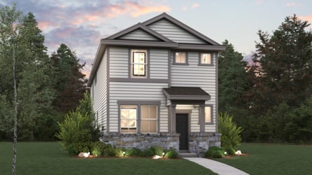 A house with a yard and trees.