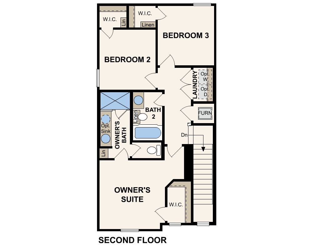 San Jacinto Floorplan at The Hollows at Avery Centre by Century Communities