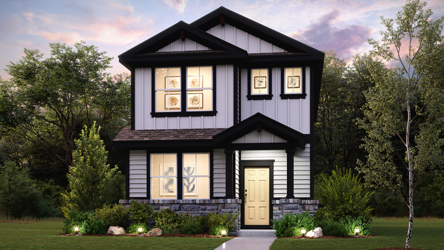 A house with a large front yard with Martin Luther King Jr. National Historic Site in the background.