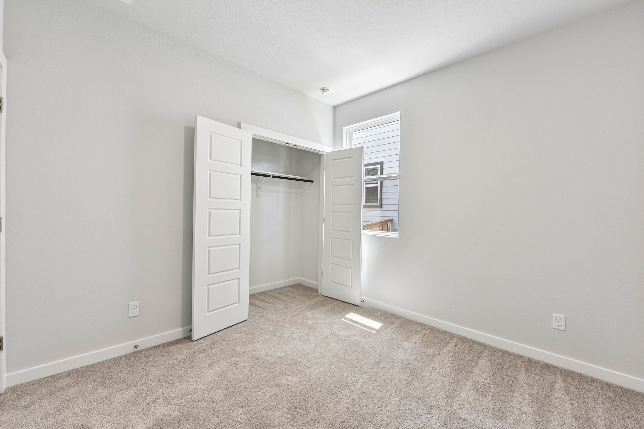 A room with white walls.