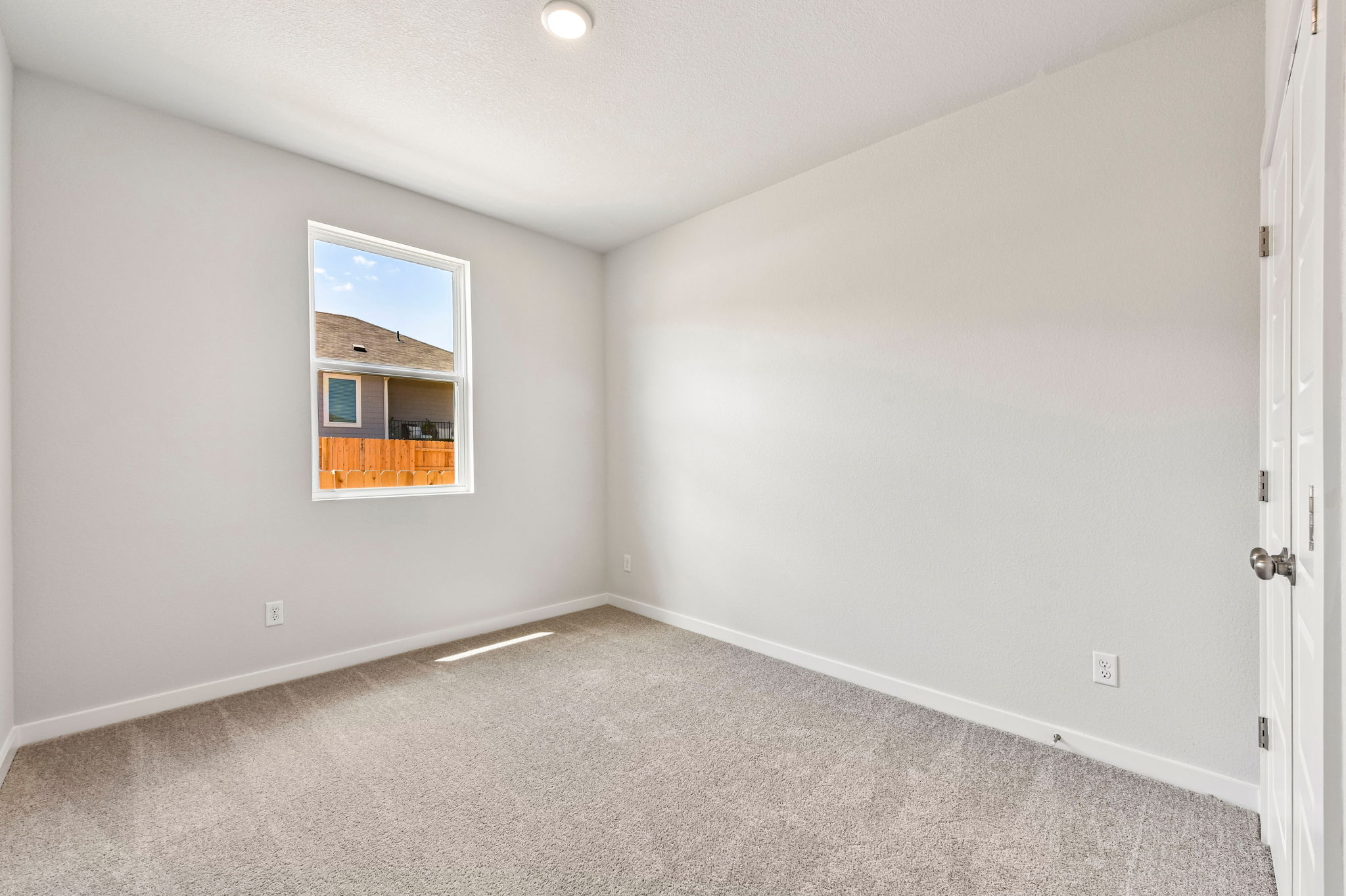 A room with a window.